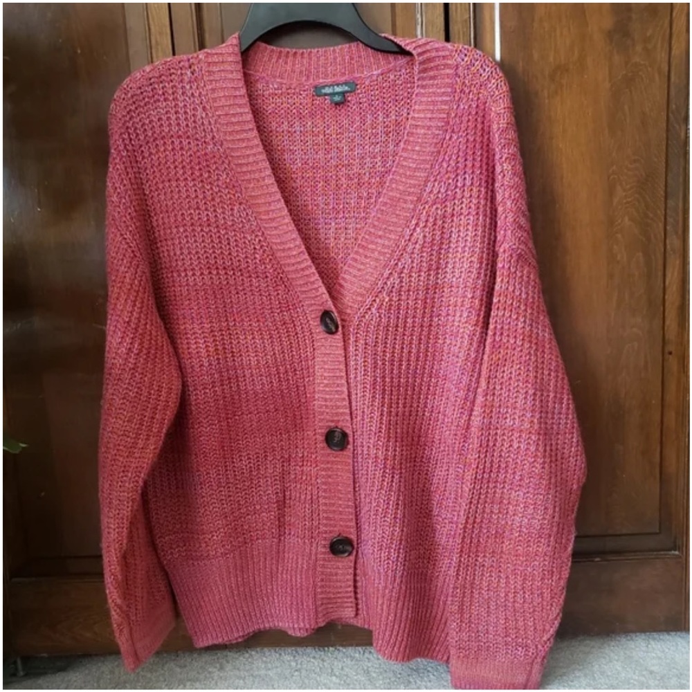 Wild fable pink chunky cardigan XXL
